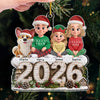 Custom Acrylic Ornament - Personalized Christmas Birthday Gifts For Mom, Dad, Brother, Sister, Dog Cat Lovers - Together Makes Every Moment Better