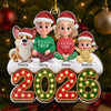Custom Acrylic Ornament - Personalized Christmas Birthday Gifts For Mom, Dad, Brother, Sister, Dog Cat Lovers - Making Memories Side By Side