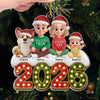 Custom Acrylic Ornament - Personalized Christmas Birthday Gifts For Mom, Dad, Brother, Sister, Dog Cat Lovers - Making Memories Side By Side