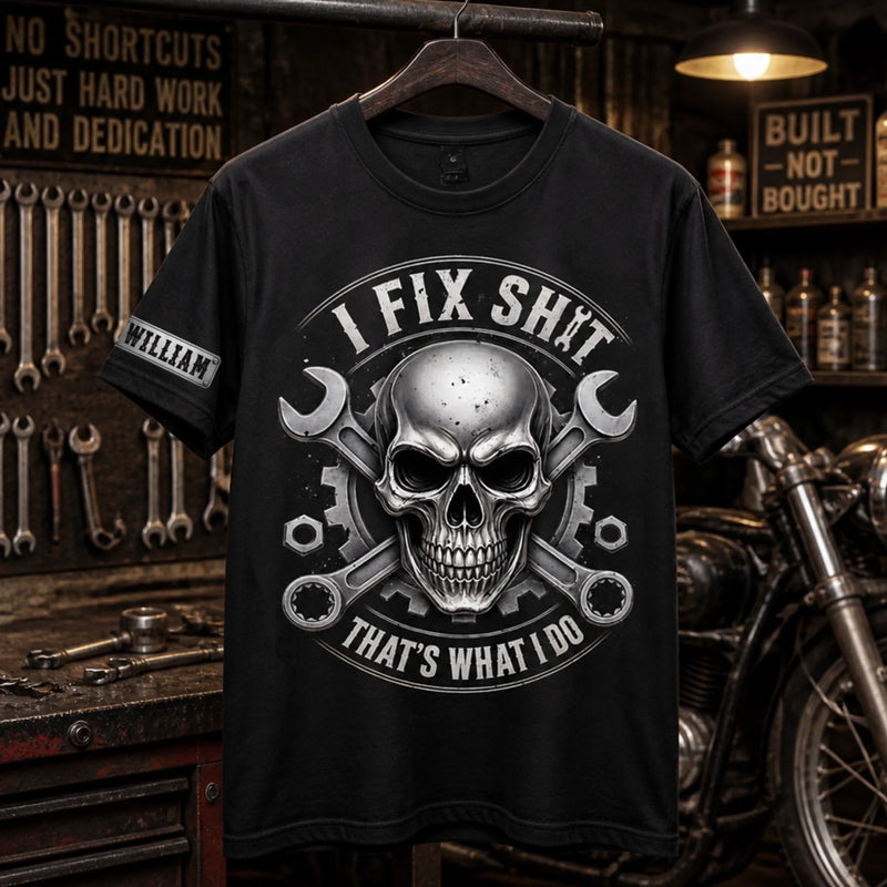 Custom T-Shirt - Personalized Birthday Gifts For Husband, Son, Grandson, Brother, Grandpa, Dad, Yourself - No Problem I Can't Fix