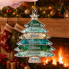 Custom Acrylic Ornament - Personalized Christmas Birthday Gifts For Mom, Dad, Brother, Sister - Our Family Tree Of Love