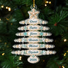 Custom Acrylic Ornament - Personalized Christmas Birthday Gifts For Mom, Dad, Brother, Sister - Sparkling Pearls Of Family Love