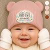 Custom Baby Beanie And Mittens Set - Personalized Baby Shower, Gender Reveal Gifts For New Moms, New Dads, New Parents, Dog Cat Lovers - Surrounded By Love And Paws