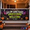 Custom Banner - Personalized Halloween Decor Gifts For For Mom, Dad, Brother, Sister - Salem Sanctuary For Wayward Cats