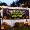 Custom Banner - Personalized Halloween Decor Gifts For For Mom, Dad, Brother, Sister - Salem Sanctuary For Wayward Cats