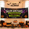 Custom Banner - Personalized Halloween Decor Gifts For For Mom, Dad, Brother, Sister - Salem Sanctuary For Wayward Cats