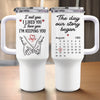 Custom 40 Oz Stainless Steel Tumbler With Handle - Personalized  Anniversary Wedding Gifts For Husband And Wife, Him And Her - Keeping You For Life
