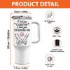Custom 40 Oz Stainless Steel Tumbler With Handle - Personalized  Anniversary Wedding Gifts For Husband And Wife, Him And Her - Keeping You For Life