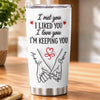 Custom Tumbler - Personalized Anniversary Wedding Gifts For Husband And Wife, Him And Her - The Day We Began