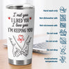 Custom Tumbler - Personalized Anniversary Wedding Gifts For Husband And Wife, Him And Her - The Day We Began