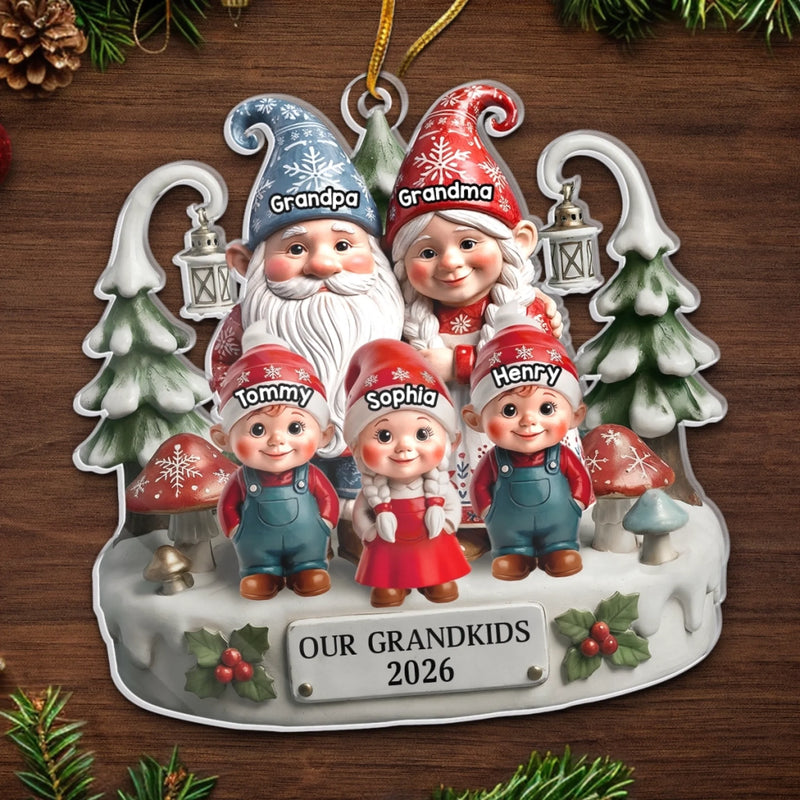 Custom Acrylic Ornament - Personalized Christmas Birthday Gifts For Mom, Dad, Grandma, Grandpa, Kids - Together Home Feels More Magical
