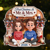 Custom First Christmas Acrylic Ornament - Personalized Anniversary Christmas Wedding Gifts For Husband And Wife, Him And Her - Our Warm Holiday Sanctuary