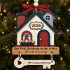 Custom First Christmas Wooden Ornament With Tag - Personalized Anniversary Christmas Wedding Gifts For Husband And Wife, Him And Her - First Noel In Ours