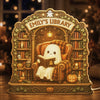 Custom Halloween Shaped Light Box - Personalized Bookish Gifts For Book Lovers, Bookworms, Readers - Spells And Stories Await