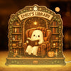Custom Halloween Shaped Light Box - Personalized Bookish Gifts For Book Lovers, Bookworms, Readers - Spells And Stories Await