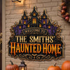 Custom Shaped Metal Sign - Personalized Halloween Birthday Gifts For Mom, Dad, Brother, Sister - Spooky Season Starts With Us