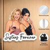 Custom Photo Acrylic Fridge Magnet - Personalized Best Friend Birthday Gifts For Women, Besties, Sisters, BFF - Soul Sisters