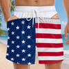 Custom Funny Patriotic Men Swim Trunks - Personalized Summer Vacation And Travel Gifts For Husband, Son, Grandson, Brother, Grandpa, Dad, Yourself - Ocean Air Zero Care