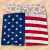Custom Funny Patriotic Men Swim Trunks - Personalized Summer Vacation And Travel Gifts For Husband, Son, Grandson, Brother, Grandpa, Dad, Yourself - My Plans Involve No Plans