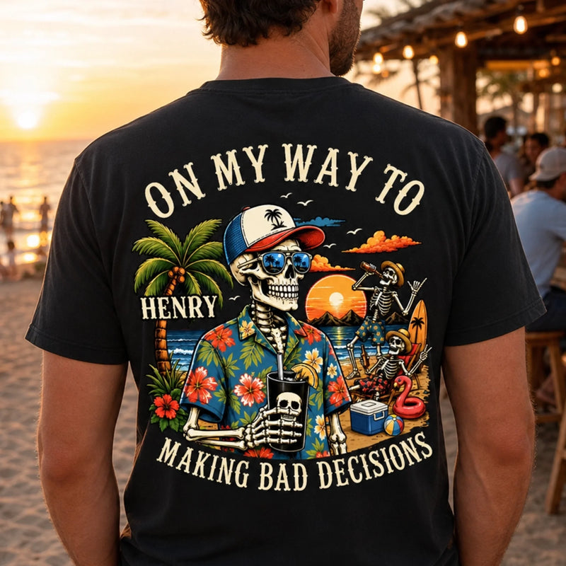 Custom Funny T-shirt, Hoodie - Personalized Birthday Gifts For Husband, Son, Grandson, Brother, Grandpa, Dad, Yourself - Good Times Bad Ideas