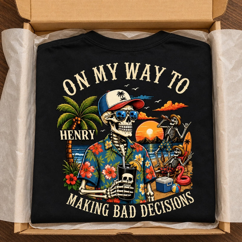 Custom Funny T-shirt, Hoodie - Personalized Birthday Gifts For Husband, Son, Grandson, Brother, Grandpa, Dad, Yourself - Good Times Bad Ideas