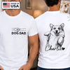 Custom Photo Unisex T-shirt - Personalized Father's Day Birthday Gifts For Dog Cat Lovers, Dog Dad And Mom, Cat Owners - Furry Friends Forever