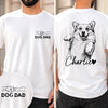 Custom Photo Unisex T-shirt - Personalized Father's Day Birthday Gifts For Dog Cat Lovers, Dog Dad And Mom, Cat Owners - Furry Friends Forever