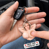 Custom Photo Squishy Acrylic Keychain - Personalized Anniversary Wedding Gifts For Husband And Wife, Him And Her - Drive Safe, I Love You