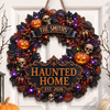 Custom Haunted Home Wood Sign - Personalized Halloween Decor Birthday Gifts For Mom, Dad, Brother, Sister - Creep It Real Always