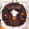 Custom Wood Sign - Personalized Halloween Decor Birthday Gifts For Mom, Dad, Brother, Sister - Sweet But Spooky Home