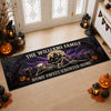 Custom Haunted Home Runner Rug - Personalized Halloween Decor Gifts For Mom, Dad, Brother, Sister - Fright Night Family Fun