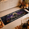 Custom Haunted Home Runner Rug - Personalized Halloween Decor Gifts For Mom, Dad, Brother, Sister - Fright Night Family Fun
