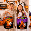 Custom Candy Basket - Personalized Halloween  Birthday Gifts For Kids - Tiny Monster On The Loose