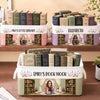 Custom Storage Basket - Personalized Bookish Gifts For Book Lovers, Bookworms, Readers - My Happy Reading Corner Always