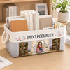 Custom Storage Basket - Personalized Bookish Gifts For Book Lovers, Bookworms, Readers - My Happy Reading Corner Always