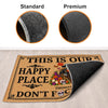 Custom Day Of The Dead Home Decor Decorative Mat - Personalized  Anniversary Wedding Gifts For Husband And Wife, Him And Her - Love You To Death