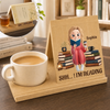 Custom Wooden Book Holder - Personalized Bookish Gifts For Book Lovers, Bookworms, Readers - Reading Feels Like Home