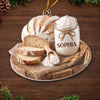Custom Acrylic Ornament - Personalized Christmas Birthday Gifts For Sourdough Bakers, Bread Bakers - Baked With Love And Sourdough