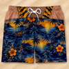 Custom Funny Patriotic Men Swim Trunks - Personalized Summer Vacation And Travel Gifts For Husband, Son, Grandson, Brother, Grandpa, Dad, Yourself - Salty Hair Zero Cares