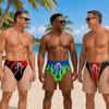 Custom Funny Men Swim Trunks - Personalized Birthday Gifts For Husband, Son, Grandson, Brother, Grandpa, Dad, Yourself - Sandy Toes Chill Mode