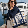 Custom Canvas Tote Bag - Personalized Summer Vacation And Travel Gifts For Mom, Dad, Brother, Sister - Sea Days Best Days