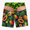 Custom Funny Men Swim Trunks - Personalized Birthday Gifts For Husband, Son, Grandson, Brother, Grandpa, Dad, Yourself - Tropical Party In Back