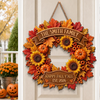 Custom Wood Sign - Personalized Halloween Decor Birthday Gifts For Mom, Dad, Brother, Sister - Warm Fall Sunshine Welcome