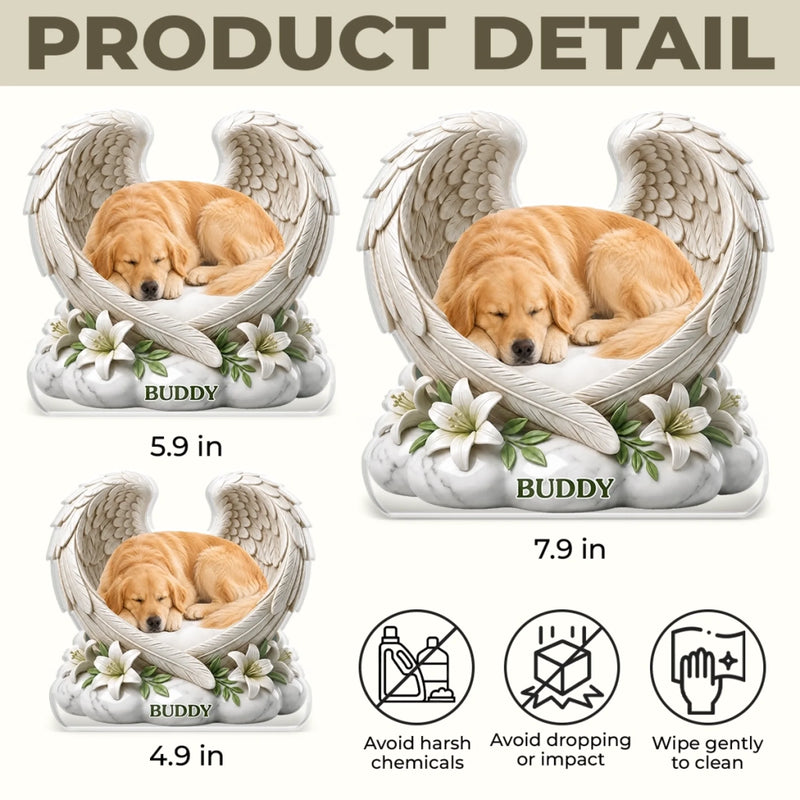 Custom Photo Acrylic Plaque - Personalized Pet Memorial Sympathy Gifts For Dogs, Cats - Always In Our Thoughts