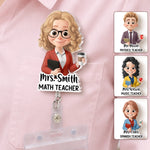 Custom Acrylic Badge Reel - Personalized Teacher Appreciation, Back To School Gifts For Teacher - Inspiring Minds Every Day