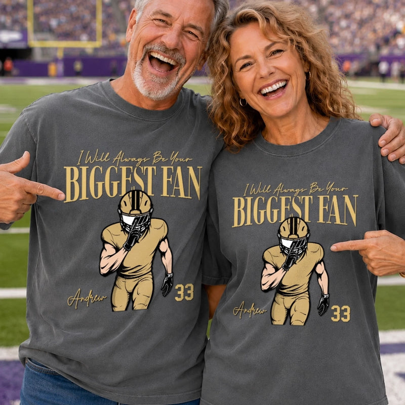 Custom America Football Comfort T-Shirt - Personalized Birthday Gifts For America Football Lovers, Sports Fans, Sports Lovers - Cheering For You Always