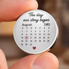 Custom Pocket Hug - Personalized Anniversary Wedding Gifts For Husband And Wife, Him And Her - Forever Marked In My Heart