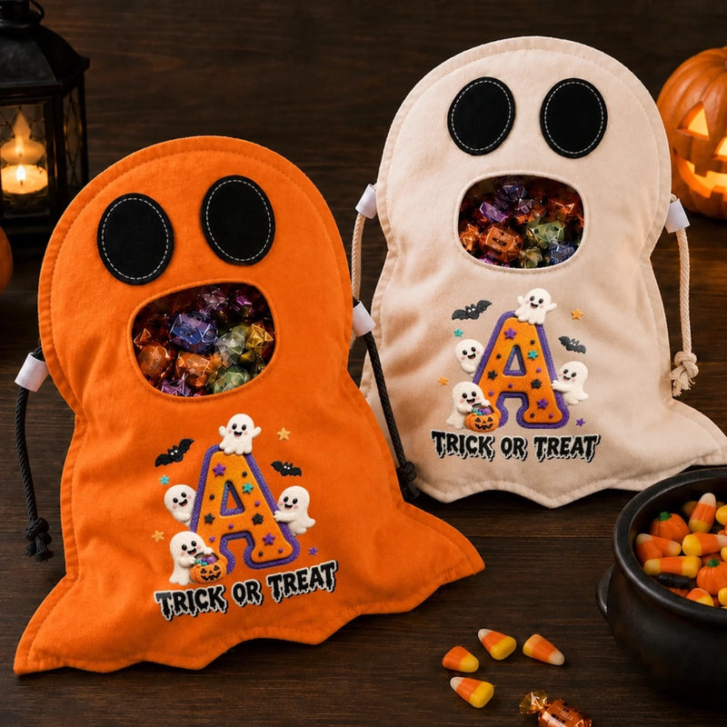 Custom Ghost Bag - Personalized Halloween  Birthday Gifts For Kids - Little Spook Big Smile