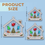 Custom Long Distance Acrylic Ornament - Personalized Christmas Birthday Gifts For Family - Love Keeps Us Together Always