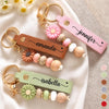 Custom Daisy Beaded Keychain - Personalized Birthday Gifts For Wife, Daughter, Besties, Sisters, Granddaughter, Grandma, Mom, Yourself - A Little Touch Of Sweetness